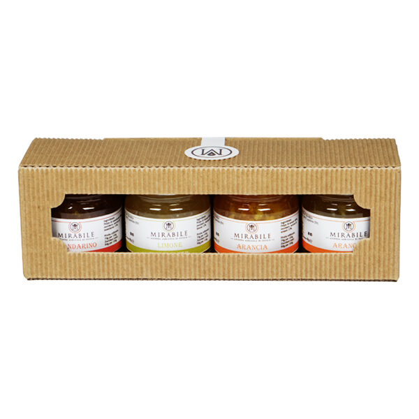 Box degustazione marmellate con agrumi di Sicilia